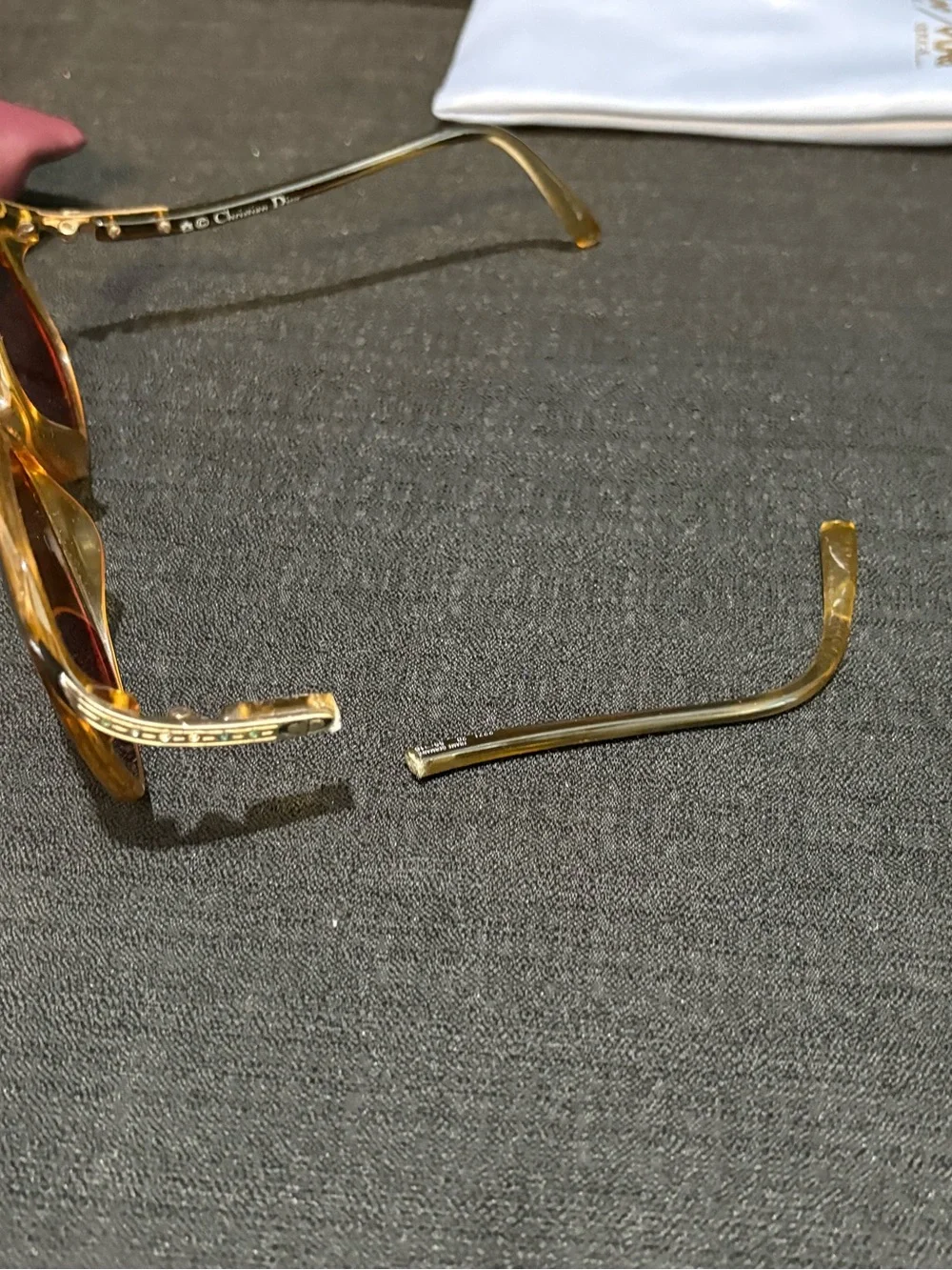 2 VTG pairs Christian Dior 2271 glasses frames (one pair is broken) see photos